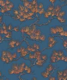 Dutch Wallcoverings/Spits Wall Fabric Behang WF121017 Pine Tree/Ananasboom