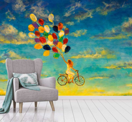 AS Creation Designwalls 2 Fotobehang DD123816 Colored Balloon/Fiets