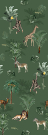 Behangexpresse Olive & Noah Fotobehang INK7843 Jungle Play Green/Dieren