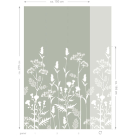 Esta Home Vintage Flowers Fotobehang 159214 Veldbloemen