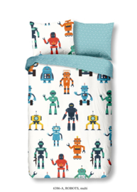 Dekbedovertrek Muller-Textiles 6386 Robots Multi/Kids/Robot/Kinderkamer 1 persoons
