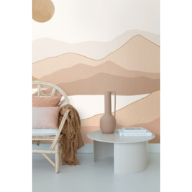 Esta Home Fotobehang 159471 Woestijn Landschap Licht Bruin
