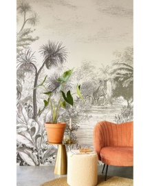 Eijffinger Wallpower Favourites Fotobehang 309071 Into the Wild Grey/Giraffe