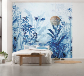 Noordwand Komar Raw Fotobehang R3-035 Blue Jungle/Bomen