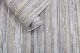 Dutch Wallcoverings Patagonia Behang 36201 Lindora Grey/Streep Structuur