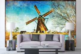 Dimex/Wall Murals Fotobehang MS-5-2021 Windmills of Holland/Landschap/Molen