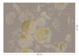 Dutch Wallcoverings Gold Collection Fotobehang MW-045 Golden Age Flowers/Bloemen