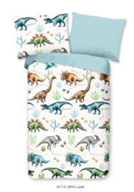 Muller Textiles Dekbedovertrek 6673-F Dino/Dinosaurus/Dieren/Kinderkamer