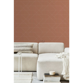 Esta Home Bloom Behang 139373 Grafische Lijnen/Terracotta