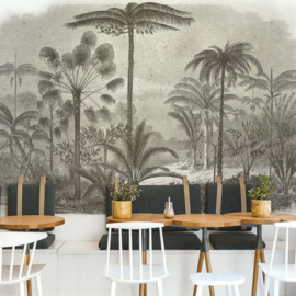 DWD Natural History Fotobehang NH250002 Jungle met Palmbomen/Maatwerk