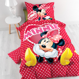 Dekbedovertrek Minnie in Love Red-Royal Textile