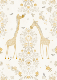 Behangexpresse Olive & Noah Fotobehang INK7812 Giraffe's Eden Ochre