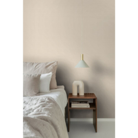 Esta Home Pom Pom Pie Behang 139545 Uni Linnenstructuur Beige