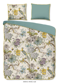 Muller Textiles Dekbedovertrek 30036 Wood Multi/Botanisch/Bloemen/Lits-Jumeaux