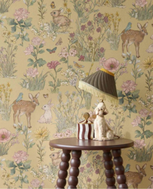 Eijffinger Tiny Treasures Behang 363192 Landelijk/Bloemen/Dieren/Gratis lijm en verzending