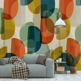 Behangexpresse/Spits  Colorful Fotobehang INK7305 Warm Retro/Modern