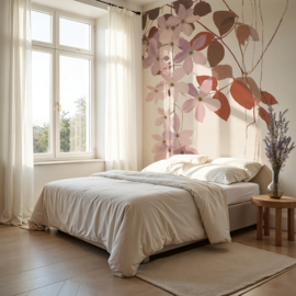 Nature Refined Select.D Fotobehang TD4351 Violetta Blue Grey/Bladeren/Bloemen