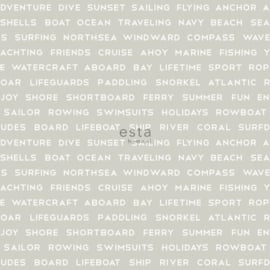 Esta Home Regatta Crew Surf Edition Behang 148-138958 Tekst/Landelijk/Modern