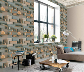 Erismann Wall Stories Behang 10570-02 Quiet Space/Planken