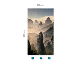 Erismann Zooom One Fotobehang 2525N-81 Asian Hills/Landschap met Bergen