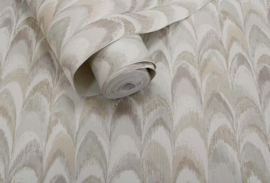 Dutch Wallcoverings Patagonia Behang 36133 Ruba Beige Cream/Veren/Natuurlijk