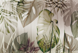 Dutch Wall Decor Zooom B1 Fotobehang DY9019-01-01 Tropical Lights/Monstera/Bladeren