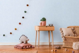 AS Creation Lilly en Luis Behang 77178-5 Uni Structuur/Blauw