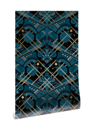 Dutch Wallcoverings Gold Collection Behang MW-007 Art Deco Animaux/Butterfly