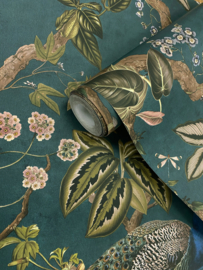 Dutch First Class Arboretum Behang 91742 Cassia Aqua/Vogels (Gratis Universele Lijm en Verzending binnen Nederland)