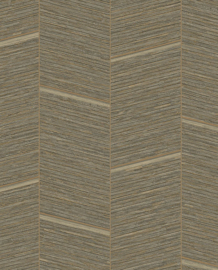 Eijffinger Anam Behang 350974 Strepen Structuur Beige/Grijs/Koper