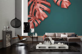 AS Creation Designwalls 2 Fotobehang DD123480 Red Palm/Bladeren