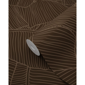 Esta Home Behang 131166 Bladeren Bruin