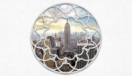 Dutch Wallcoverings Fotobehang 2423 VEMT Cirkel/New York