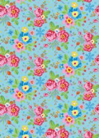 Behangexpresse Happy Living Fotobehang TD4041 Rosita Aqua/Bloemen