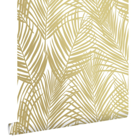 Esta Home Bloom Behang 139301 Palmbladeren/Wit/Goud