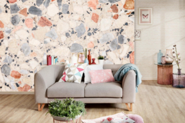 Dimex/Wall Murals 2023 Fotobehang MS-5-2348 Terrazzo Floor Texture/Stenen