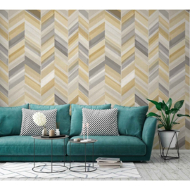 Dutch Wallcoverings One Roll One Motif Behang IW2301 Chevron/Visgraat