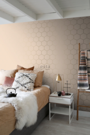 Esta Home Art Deco Behang 156-139226 Hexagon/Honingraat