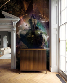 Muance Edition 2 Cobalt Collection Fotobehang Cosmic Wonder MU12103 Space/Olifant