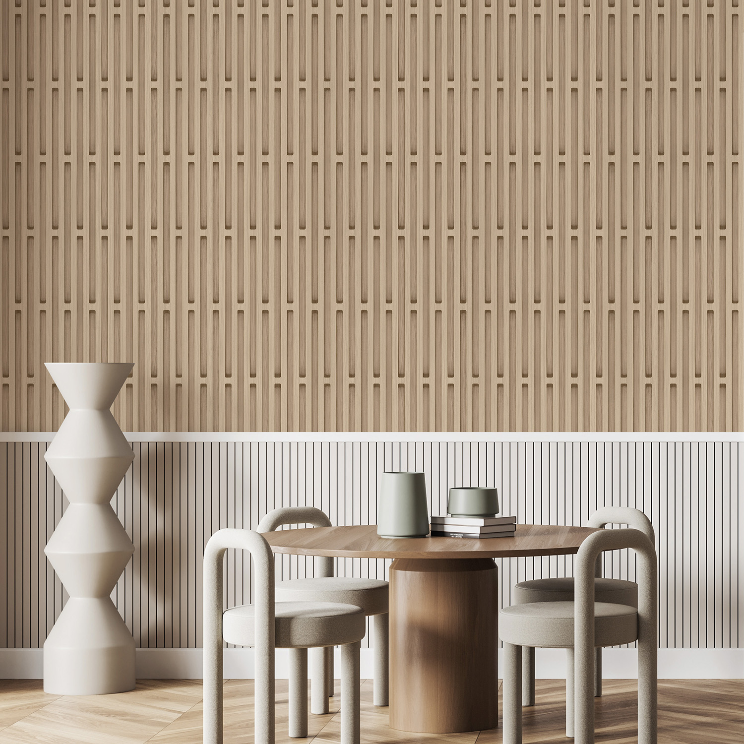 Lutèce Utopie Behang 51243617 3D Hout