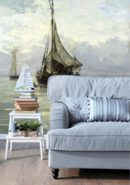 Painted Memories 2 Fotobehang 8049 Calm Sea/Zee/Boten