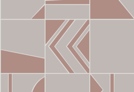 Hookedonwalls Tinted Tiles Behang 29041 Groove/Modern