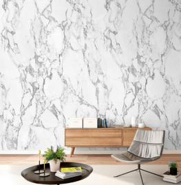 Dutch Wallcoverings One Roll One Motif Fotobehang A52501 White Marble/Marmer