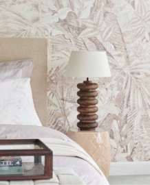 Eijffinger Riviera Maison Fotobehang 350708 Linen Leaves Taupe/Bladeren