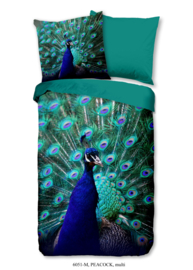 Muller Textiles Dekbedovertrek 6051-M Peacock Multi/Pauw/Vogel/Bloemen