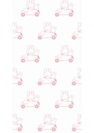 Kek Nijntje Fotobehang WP-516 Miffy Cars Pink