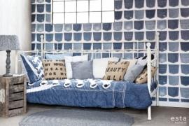 Esta Home Denim & Co Behang 137739 Jeans Pocket Light Blue/Spijkerbroek