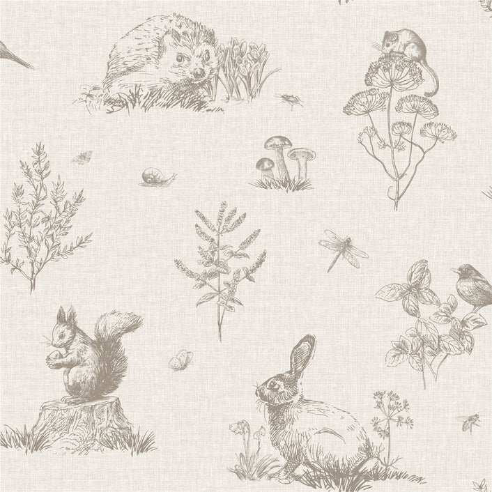 Arthouse Signature 2 Behang 924409 Country Walk Natural/Bosdieren