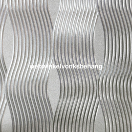 Arthouse Illusions   294501 Wave/Modern/Zilver Behang - Atwalls