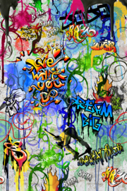 Behangexpresse ColorChoc Fotobehang INK6071 Graffiti/Stoer